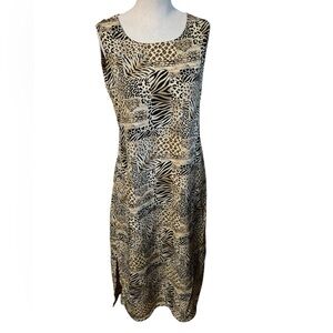 Animal Print Sleeveless Dress